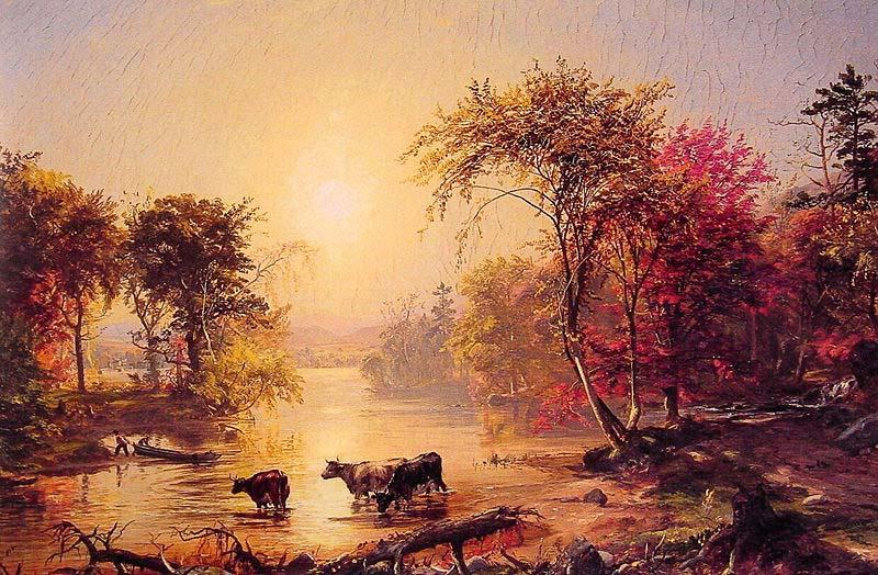 Jasper Francis Cropsey Autumn in America China oil painting art
